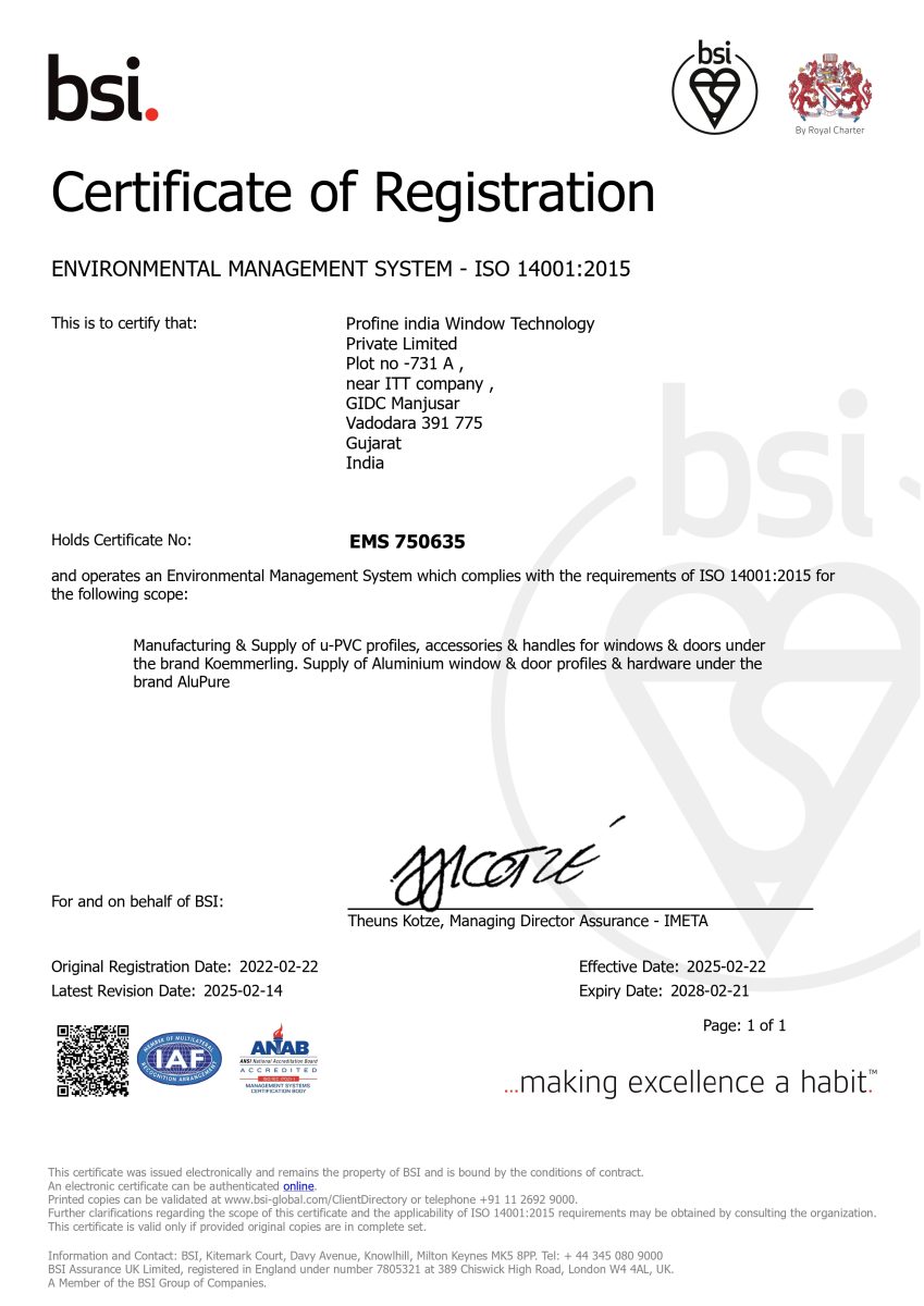 ISO 14001:2015 Environmental Management System (EMS) Certification