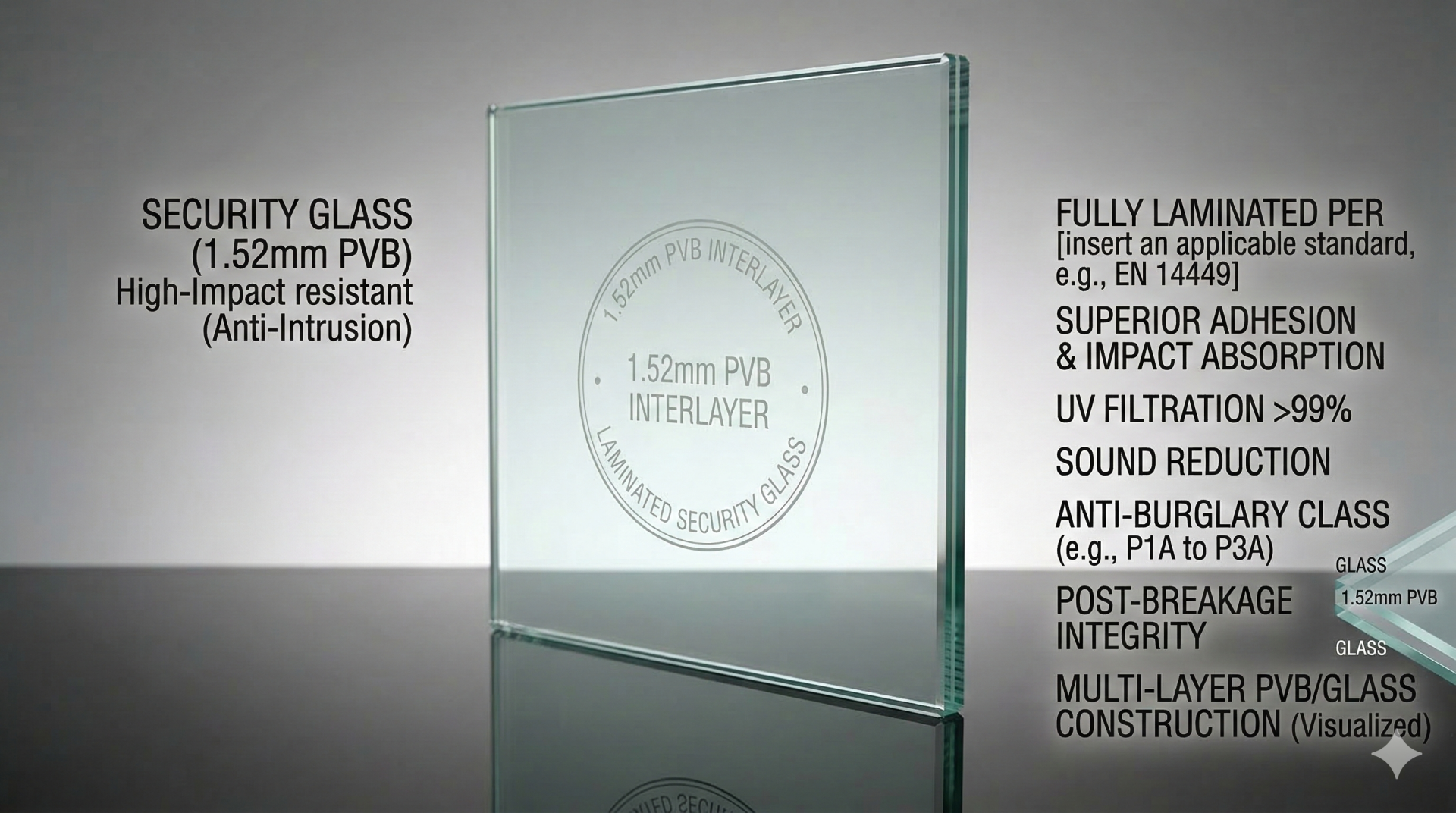 Security Glass (1.52 PVB)